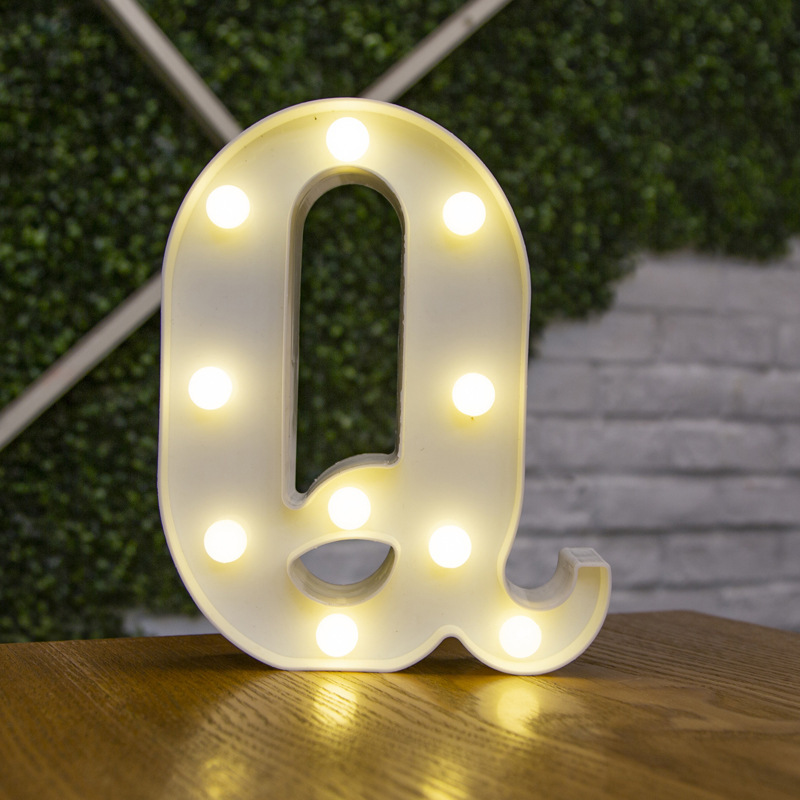 Alphabet LED Light Lamp Luminous Night Light For Home Wedding Birthday And Party Decor 18