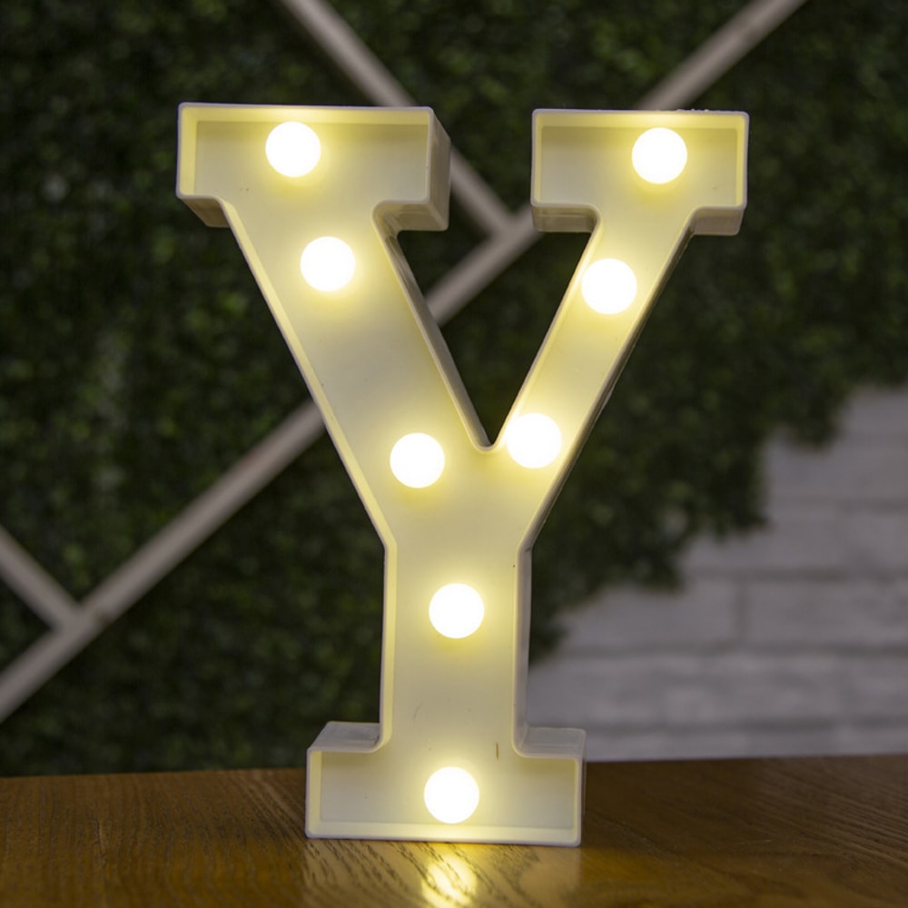 Alphabet LED Light Lamp Luminous Night Light for Home, Wedding, Birthday, and Party Decor