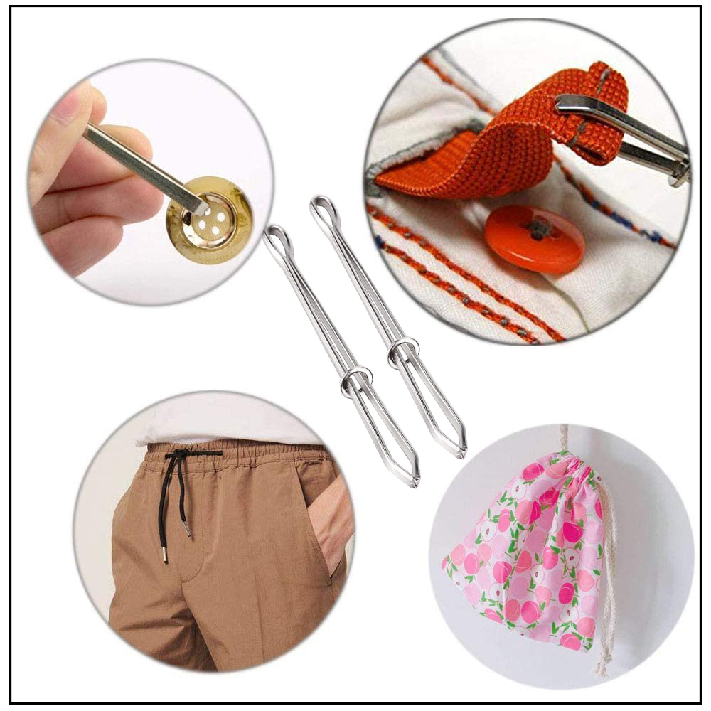 Elastic Band Sewing Clips for DIY Projects, High-Quality Garment Clips & Threaders