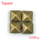 Metal Spikes Square Studs Rivets For Leather Craft Clothes Shoes Bracelets 7