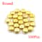 Metal Spikes Square Studs Rivets For Leather Craft Clothes Shoes Bracelets 8