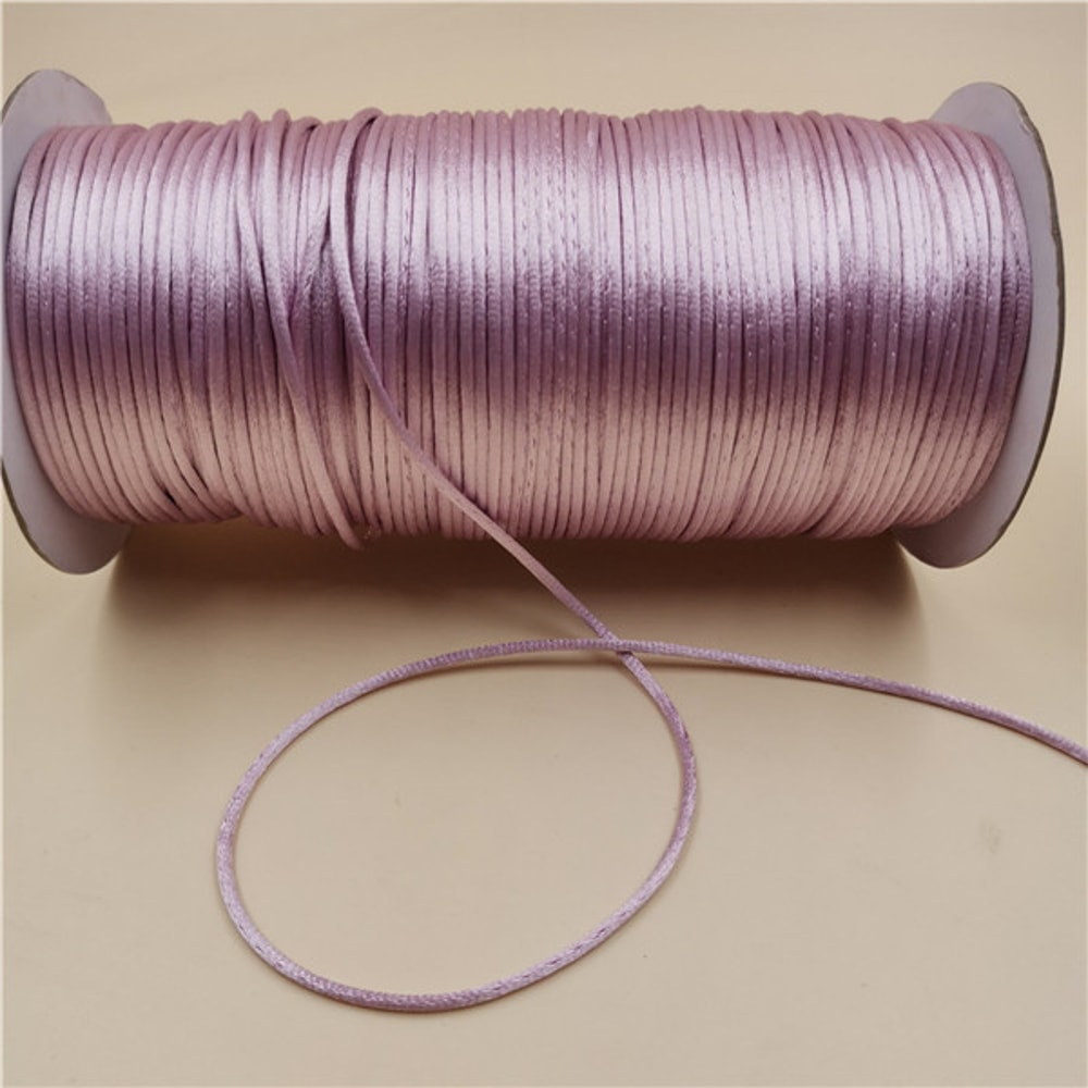 Braided Macrame Silk Cord For DIY Bracelets Chinese Knot Satin Beading Rope 5