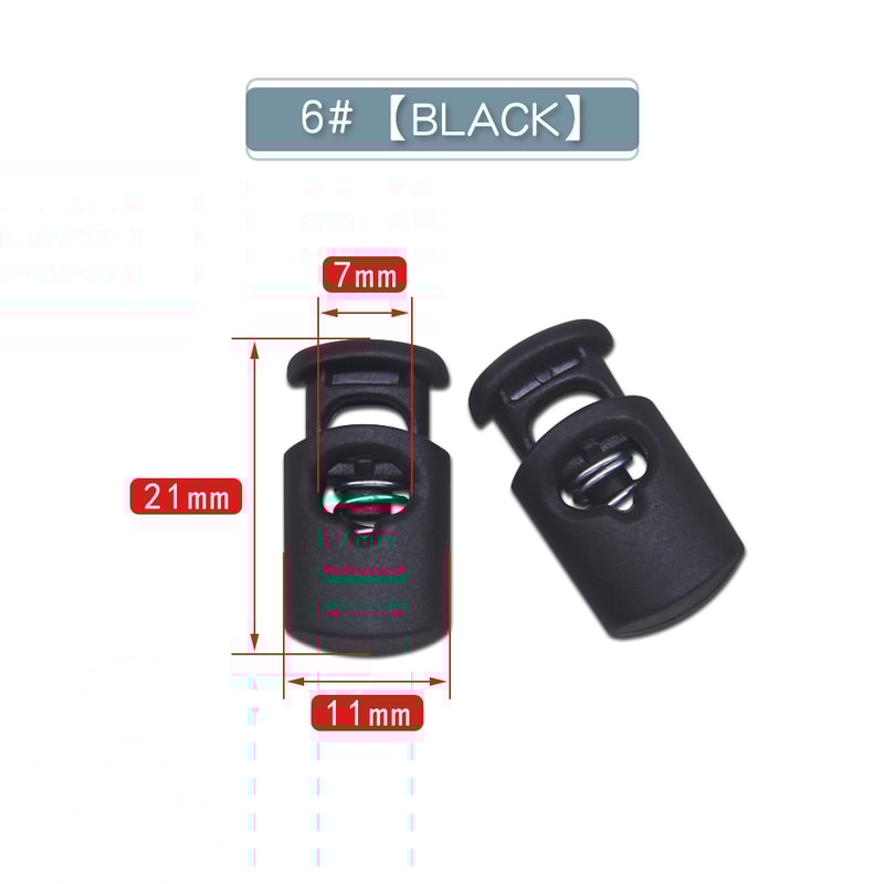 Cord Lock Plastic Stopper Durable Black Frost Shoelace Toggles For Sportswear DIY Projects And Bags 9