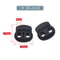 Cord Lock Plastic Stopper Durable Black Frost Shoelace Toggles For Sportswear DIY Projects And Bags 5