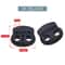 Cord Lock Plastic Stopper Durable Black Frost Shoelace Toggles For Sportswear DIY Projects And Bags 6