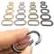 Oval Spring ORing Clasp Premium Leather Bag Connector Keychain Carabiner Snap Clasp For Bags Keys A 0