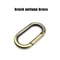Oval Spring ORing Clasp Premium Leather Bag Connector Keychain Carabiner Snap Clasp For Bags Keys A 4