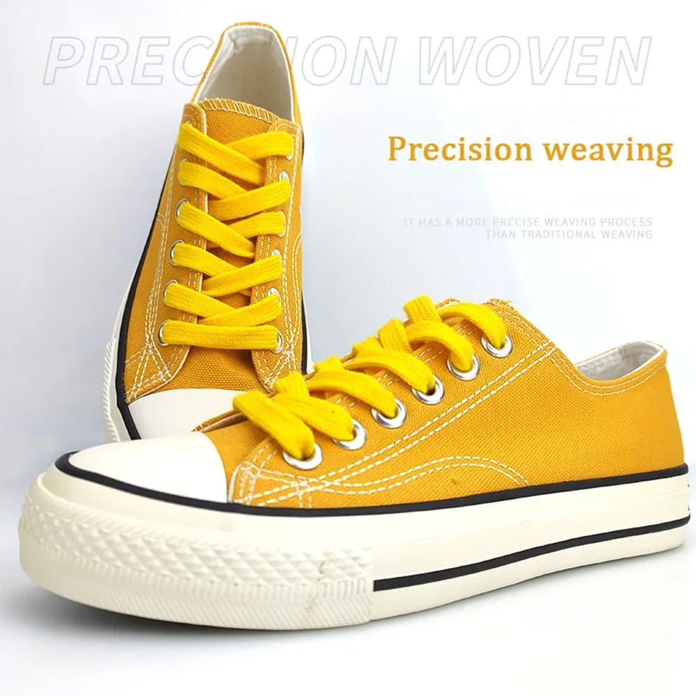 Flat Cotton Shoelaces For Sneakers Durable Hightop Canvas Shoe Laces For Men Women 1