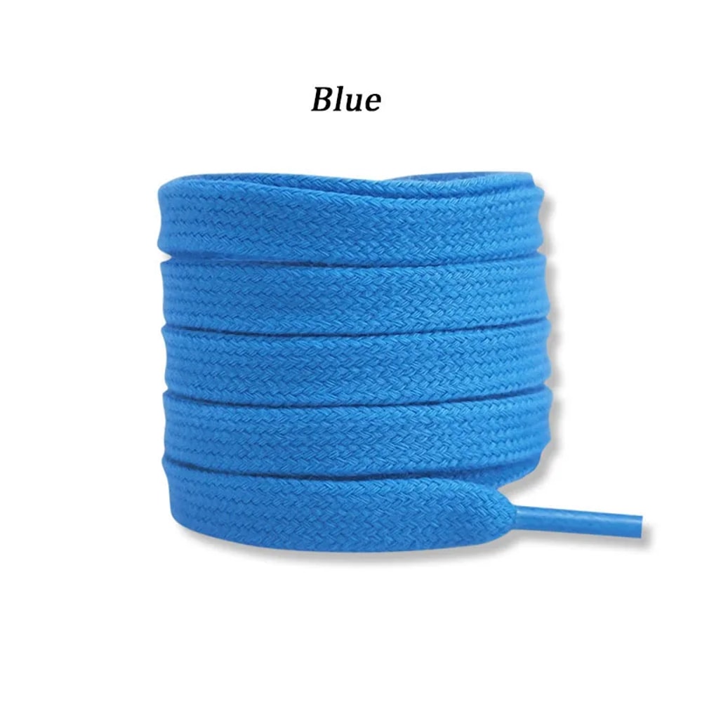 Flat Cotton Shoelaces For Sneakers Durable Hightop Canvas Shoe Laces For Men Women 12
