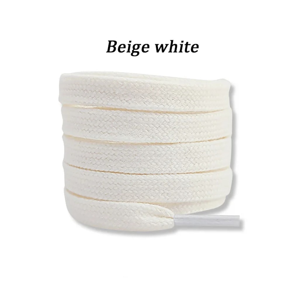 Flat Cotton Shoelaces For Sneakers Durable Hightop Canvas Shoe Laces For Men Women 15
