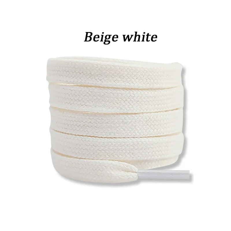 Flat Cotton Shoelaces For Sneakers Durable Hightop Canvas Shoe Laces For Men Women 15