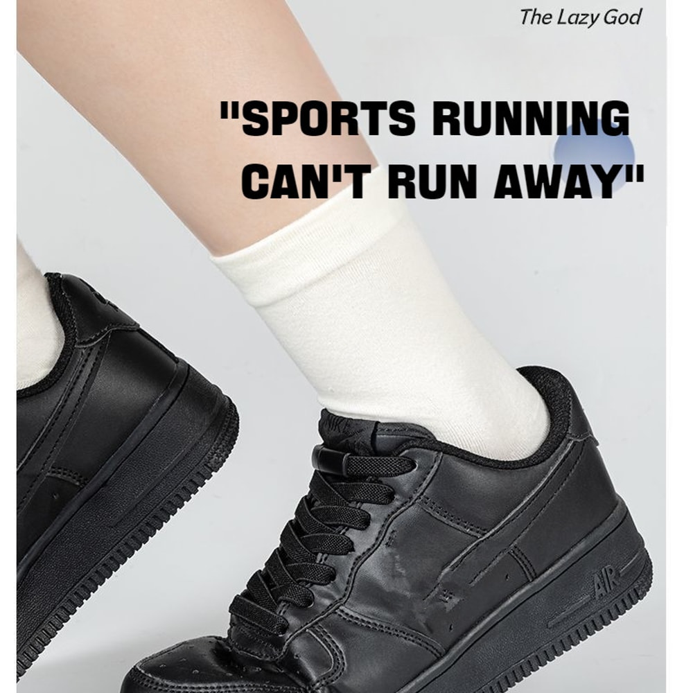 Magnetic Lock NoTie Shoelaces For Sneakers Boots Flat Elastic Design 2