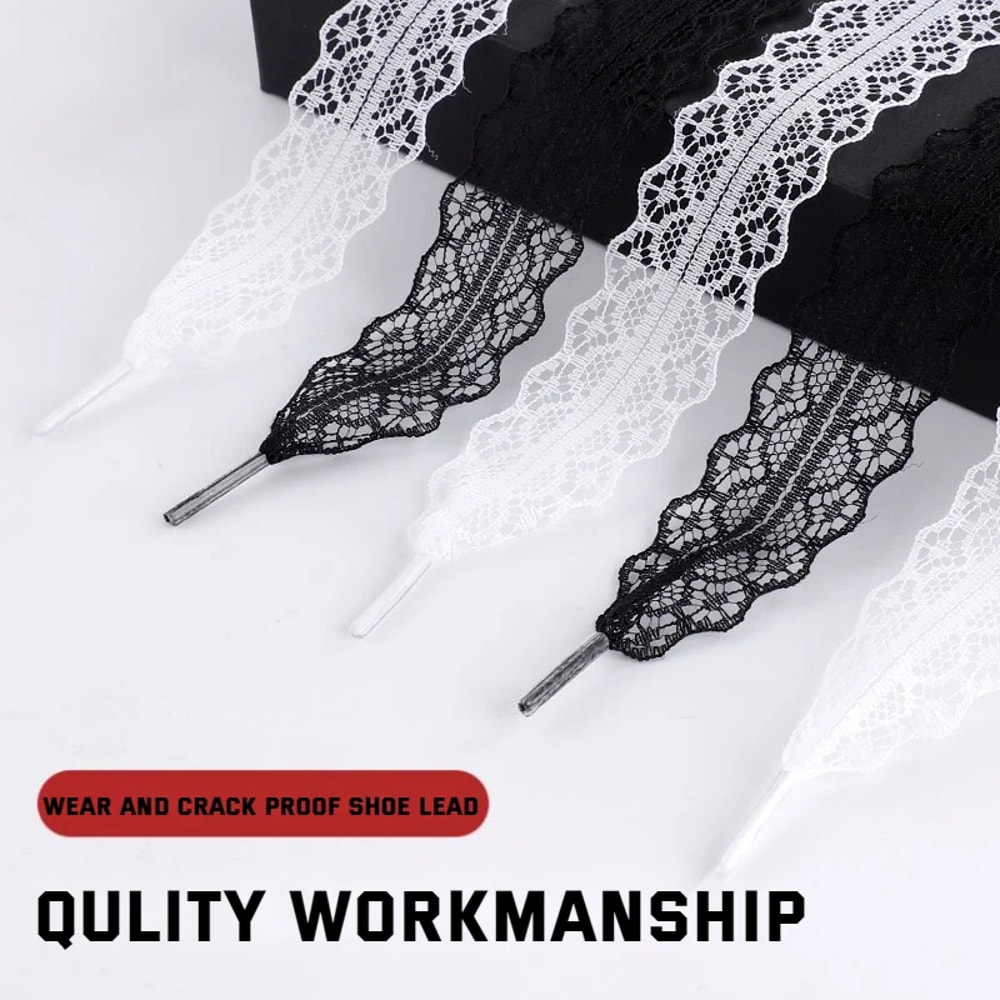 Lace Braided Shoelaces Flat Silk Shoe Laces For Ballet Sneakers 1