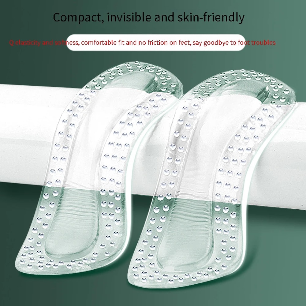 Gel Heel Protectors Adjustable Silicone Cushions for High Heels Non-Slip Foot Care Insoles for Women