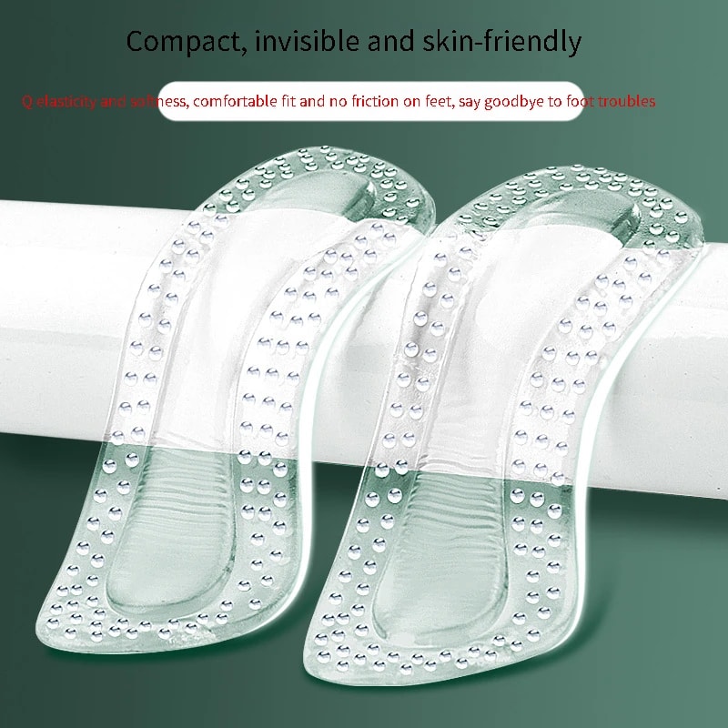 Gel Heel Protectors Adjustable Silicone Cushions for High Heels Non-Slip Foot Care Insoles for Women