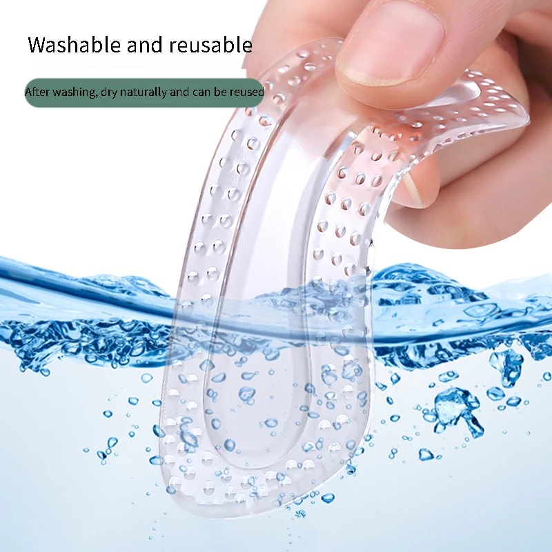 Gel Heel Protectors Adjustable Silicone Cushions for High Heels Non-Slip Foot Care Insoles for Women