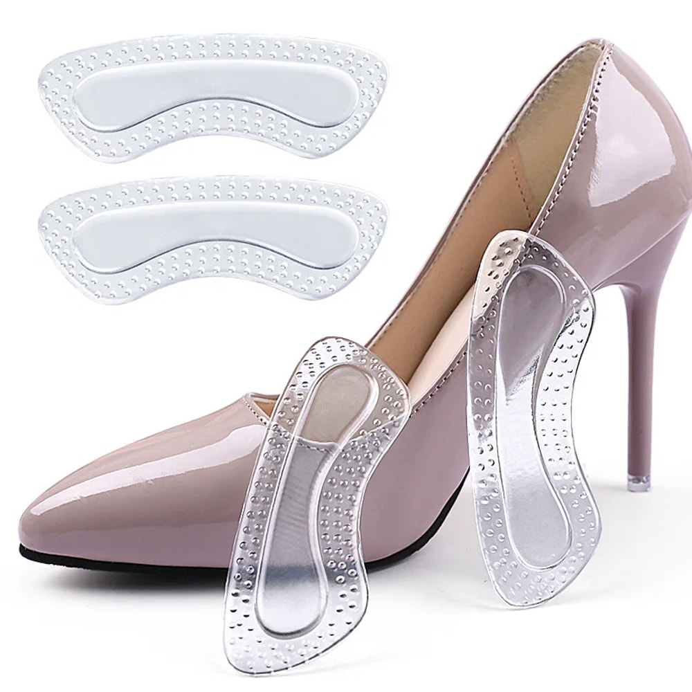 Gel Heel Protectors Adjustable Silicone Cushions for High Heels Non-Slip Foot Care Insoles for Women