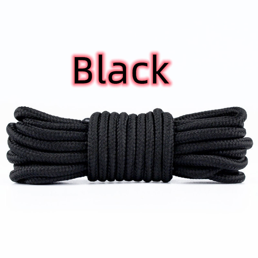 Round Polyester Shoelaces For Boots Perfect For Hiking And Outdoor Sports Shoes 5