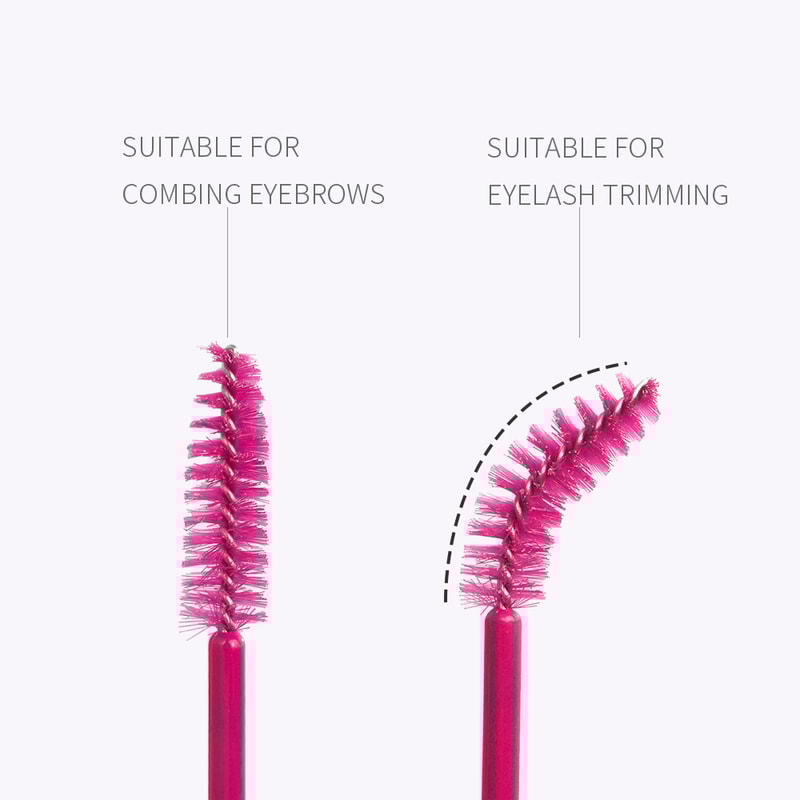 Disposable Eyelash Brushes Soft Head Crystal Eyebrow Lash Extension Wands For Makeup Application 4