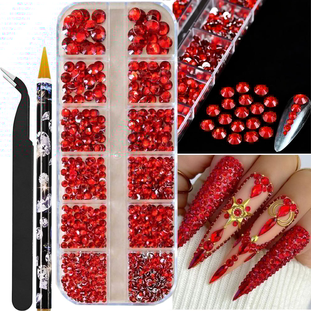 Flatback Pearls Beads 3D Nail Charms Half Round Rhinestones For Nail Art Jewelry Craft 13