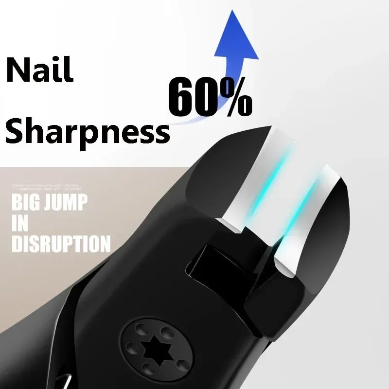HeavyDuty AntiSplash Nail Clippers Premium Single Nail Trimmer For Thick Hard Nails Large Size For 4