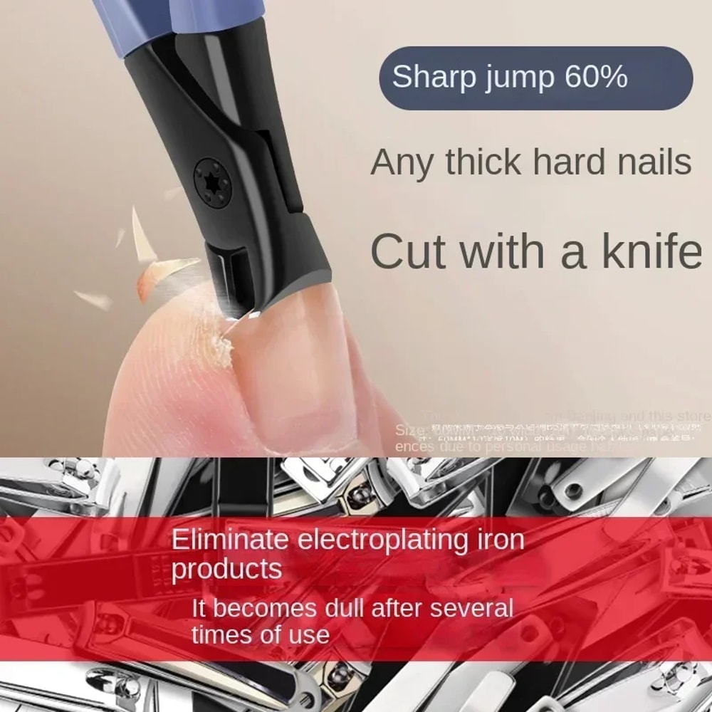 HeavyDuty AntiSplash Nail Clippers Premium Single Nail Trimmer For Thick Hard Nails Large Size For 3