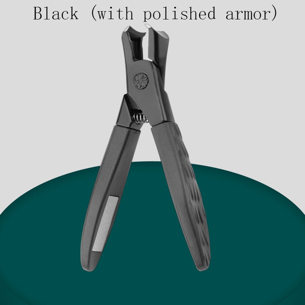 HeavyDuty AntiSplash Nail Clippers Premium Single Nail Trimmer For Thick Hard Nails Large Size For 10