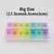 Portable Weekly Pill Organizer Grids For Medicine Vitamins Storage 6