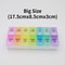 Portable Weekly Pill Organizer Grids For Medicine Vitamins Storage 6