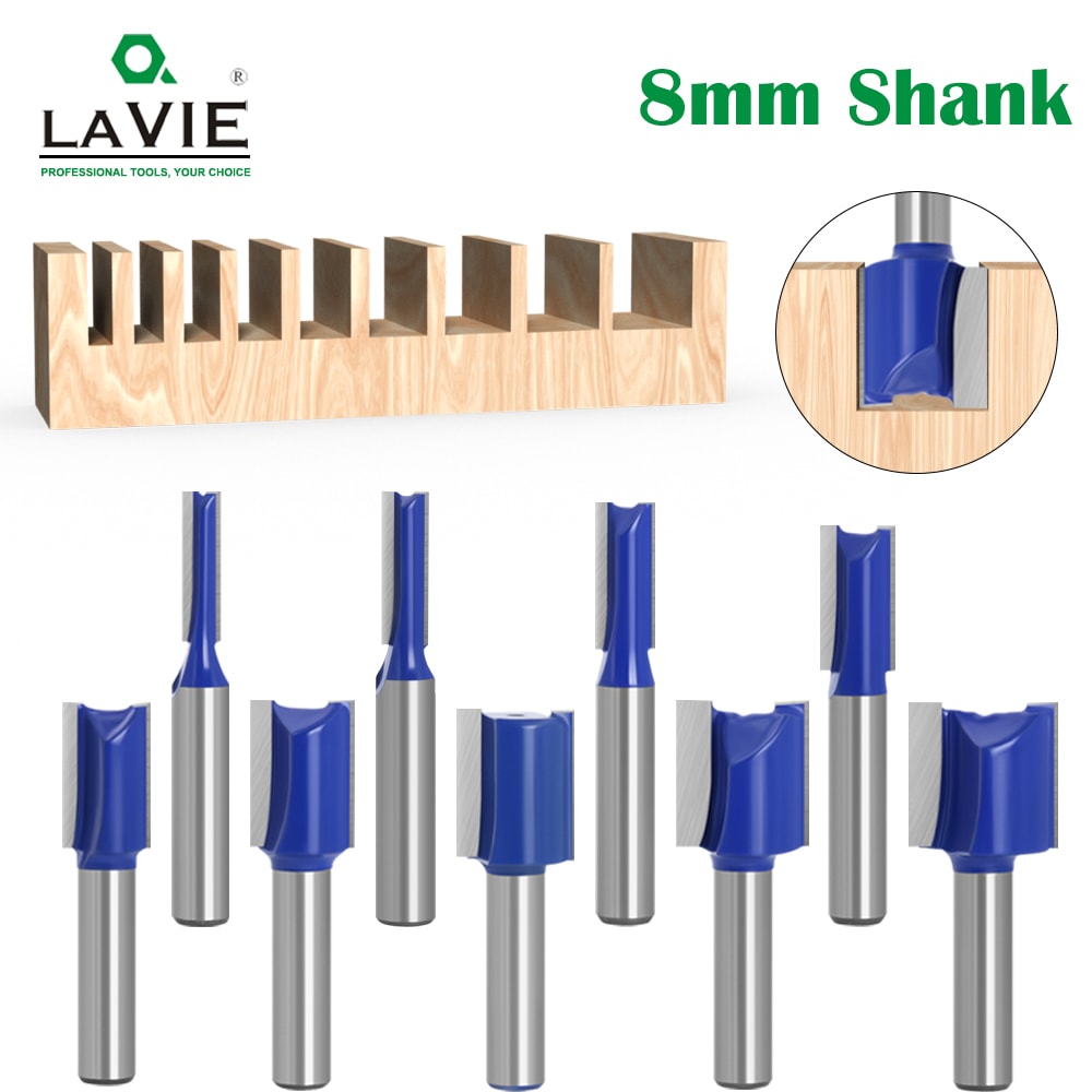 Double Flute Router Bit For Woodworking Straight Shank Milling Cutter For Precision Cuts 0