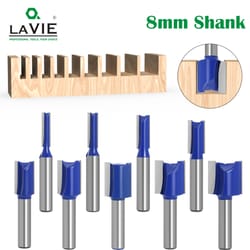 double flute router bit for woodworking straight shank milling cutter for precision cuts