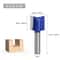 Double Flute Router Bit For Woodworking Straight Shank Milling Cutter For Precision Cuts 9