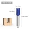 Double Flute Router Bit For Woodworking Straight Shank Milling Cutter For Precision Cuts 5