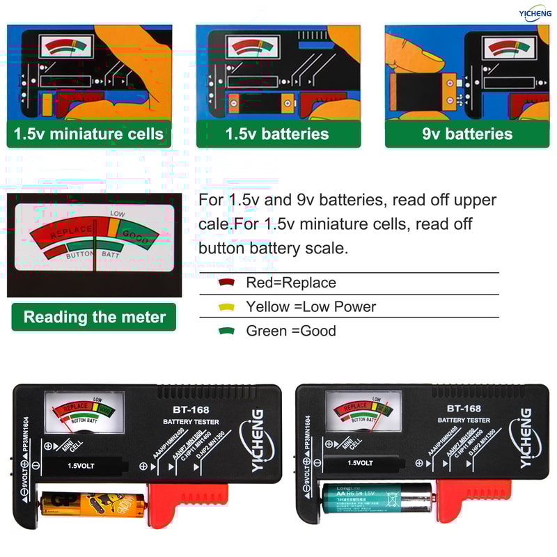 Universal Battery Tester For Button Cell Batteries PRO Battery Checker 3