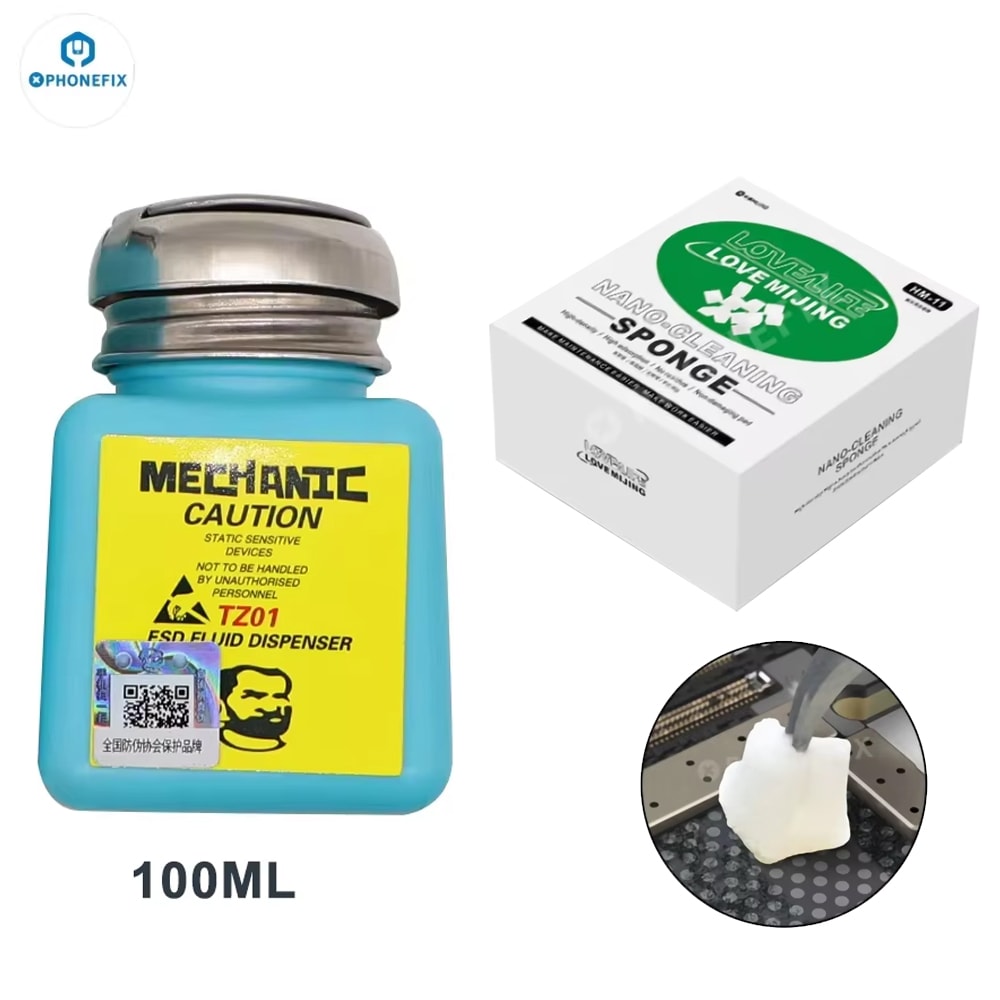 Alcohol Bottle For IPhone Repair Plastic Liquid Dispenser For Motherboard Cleaning ESD Fluid Contai 5