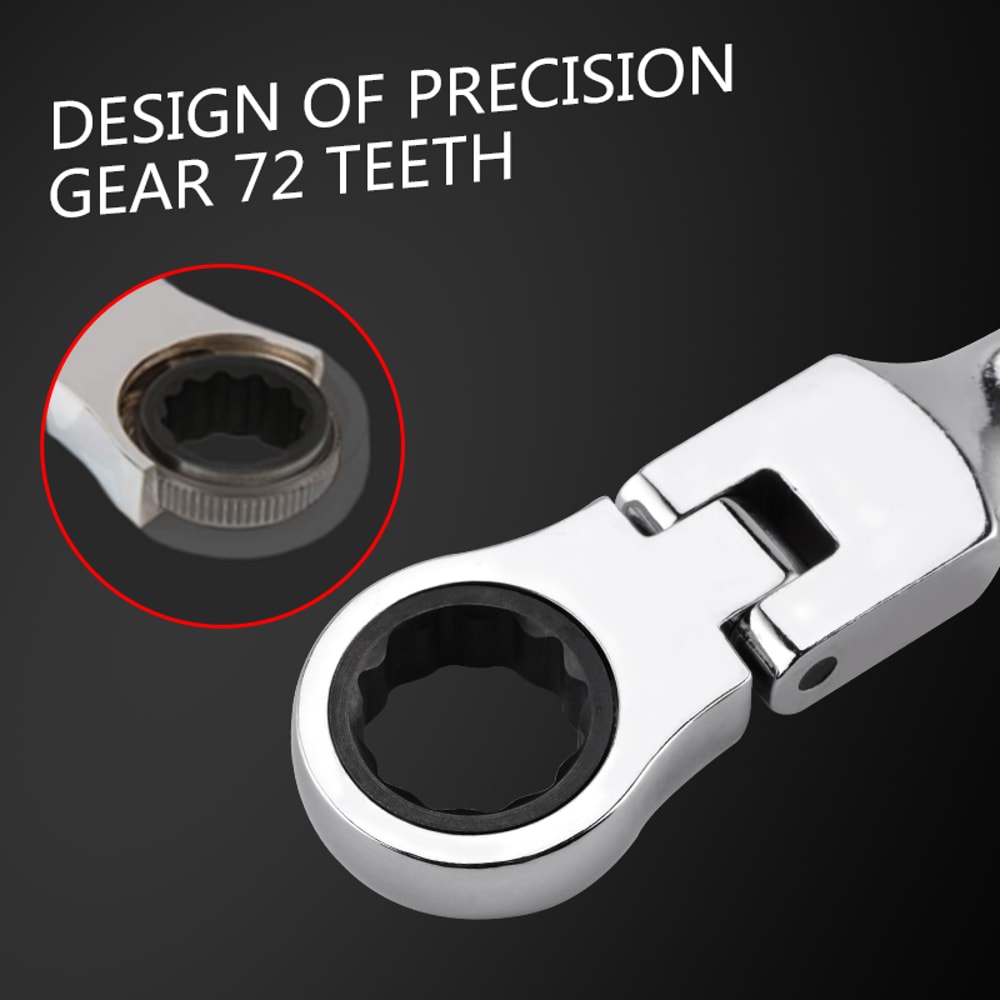 Flexible Reversible Ratchet Wrench Universal Socket Tool For Car Repair 2