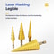 Titanium Step Drill Bit Set For Metal Wood HighSpeed Durable Power Tool Accessory 3