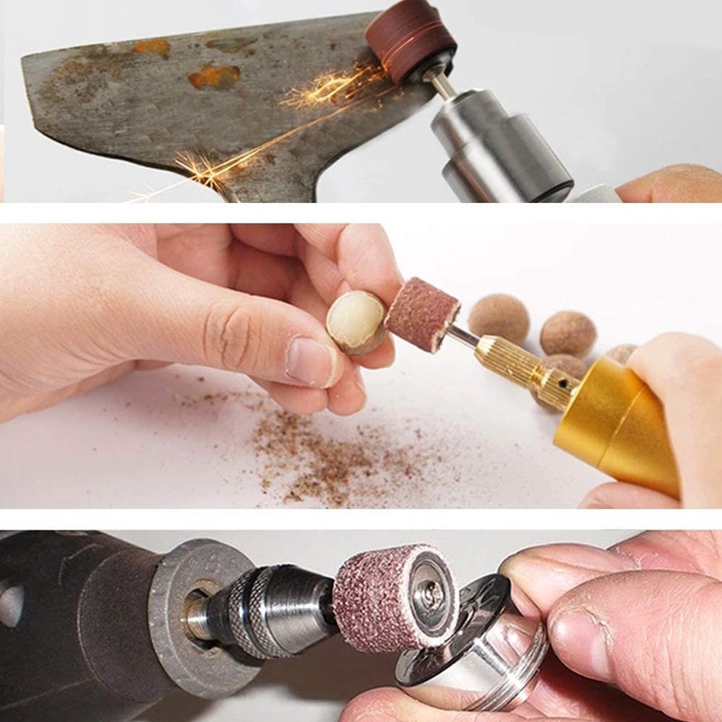 Durable Sanding Drums Kit For Dremel Nail Drill Rotary Abrasive Tools 3