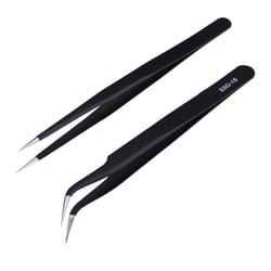 anti-static precision tweezers set stainless steel esd tweezers for electronics repair
