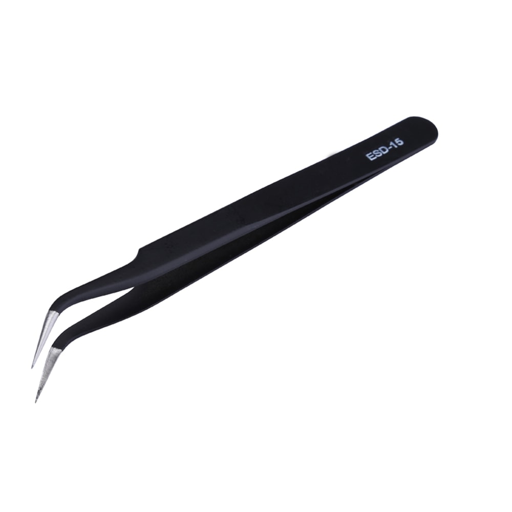 Anti-Static Precision Tweezers Set Stainless Steel ESD Tweezers for Electronics Repair