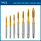 HSS Titanium Coated Screw Tap Drill Bit Metric Straight Flute Thread Tap Hand Tools 5