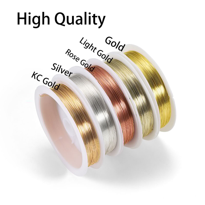 Roll Gold Copper Wire Beading Cord DIY Jewelry Making Jewelry Accessories 1