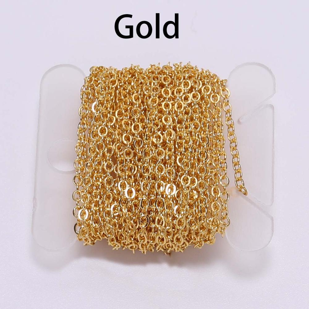 Gold Bronze Plated Necklace Chain For DIY Jewelry Making Perfect For Handmade Creations 7