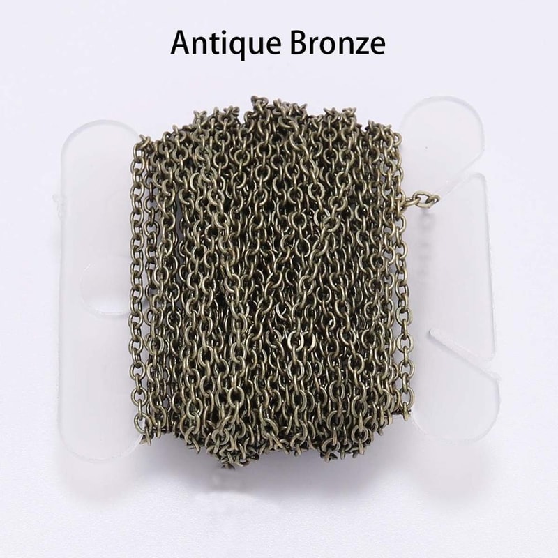 Gold Bronze Plated Necklace Chain For DIY Jewelry Making Perfect For Handmade Creations 10