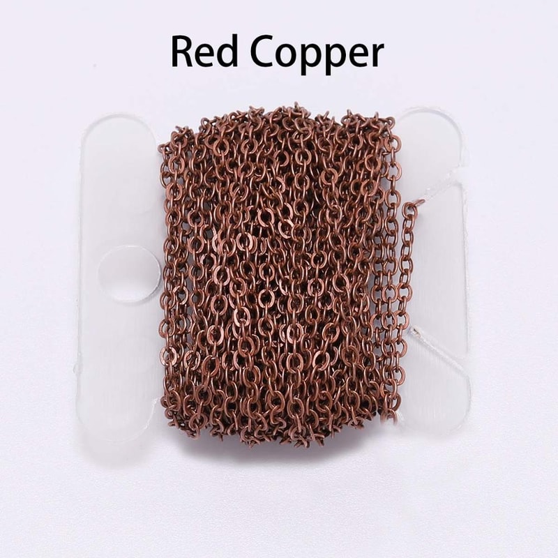 Gold Bronze Plated Necklace Chain For DIY Jewelry Making Perfect For Handmade Creations 11