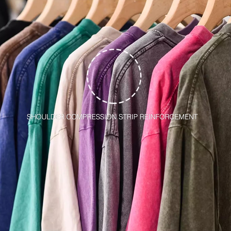 Vintage Oversized Mens Acid Wash TShirt Street Hip Hop Punk Casual Cotton Tee 2