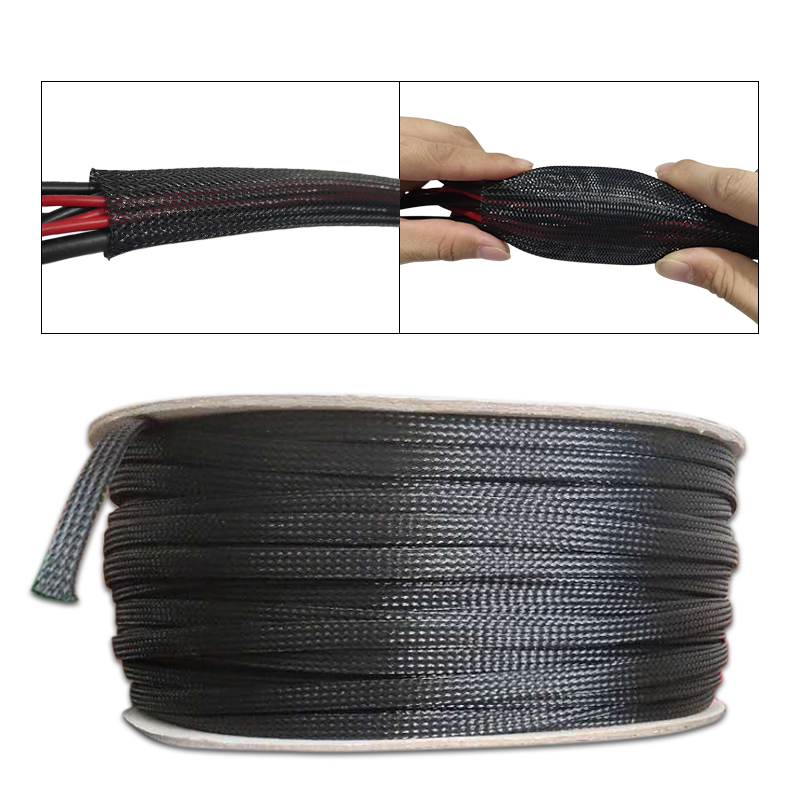Insulated Wire Cable Sleeving For Gland Protection Durable Braided Cable Sleeve For Wiring Safety 1