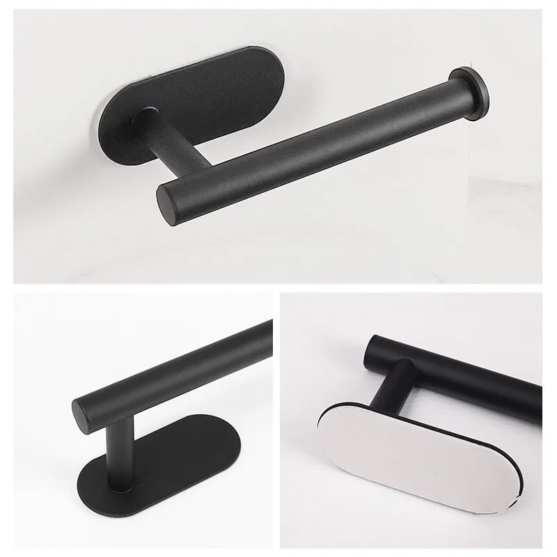 Wall Mounted Toilet Paper Holder Rustproof Anticorrosion Stainless Steel For Bathroom Kitchen 3