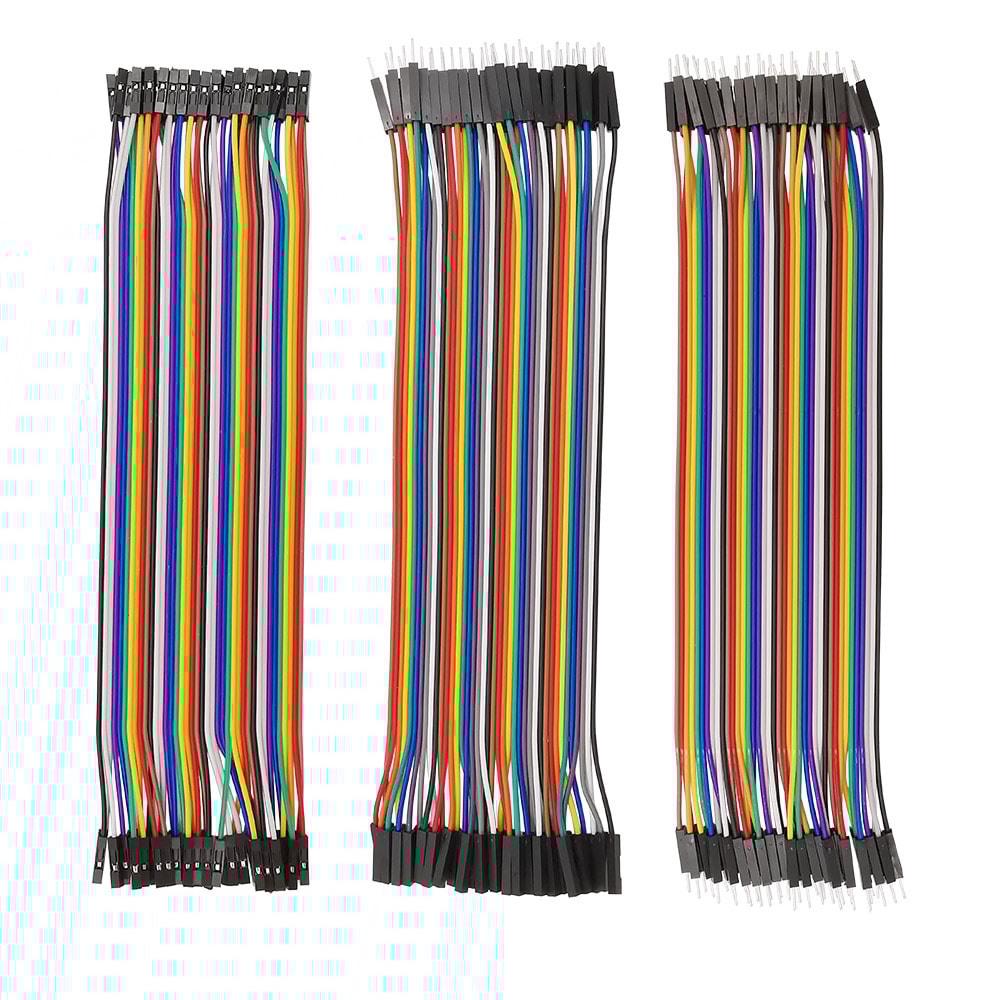 Breadboard Jumper Cable for Arduino DIY Male to Male/Female to Female/Male to Female Ribbon Cable, Versatile