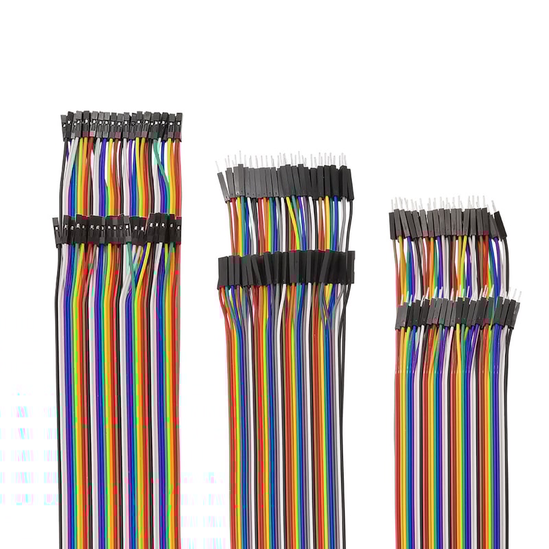 Breadboard Jumper Cable for Arduino DIY Male to Male/Female to Female/Male to Female Ribbon Cable, Versatile